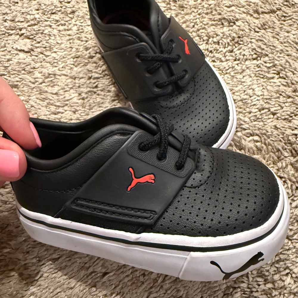 Puma Baby Red & Black Sneakers